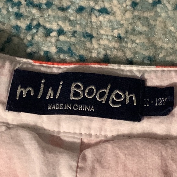 Mini Boden Coral A-line Pleated Polka Dot Skirt - Picture 4 of 5